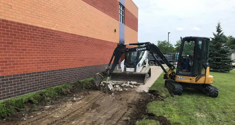 construction at viola gibson