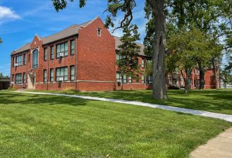 exterior of harrison elementary school