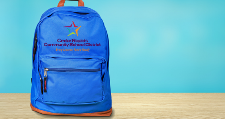 Cedar Rapids schools backpack