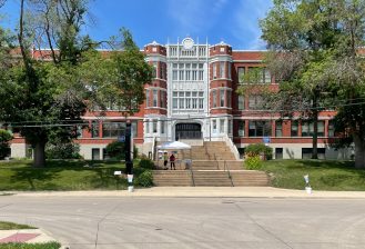exterior of roosevelt creative corridor business academy