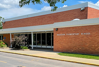 exterior of madison elementary school