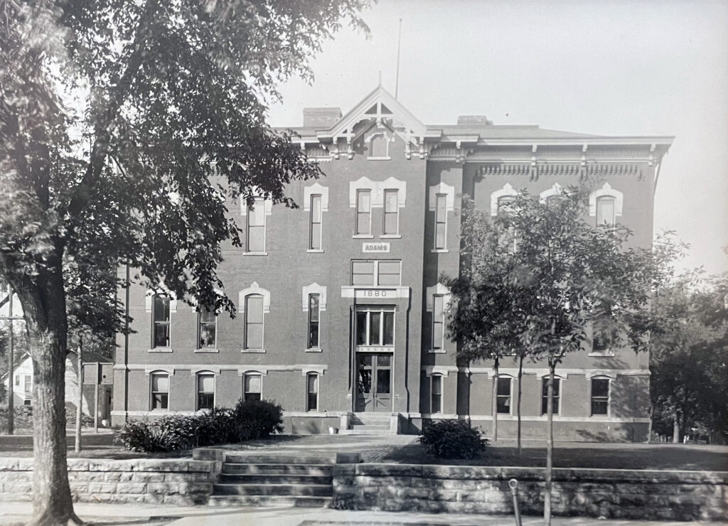 Original Adams Elementary School 1868-1935