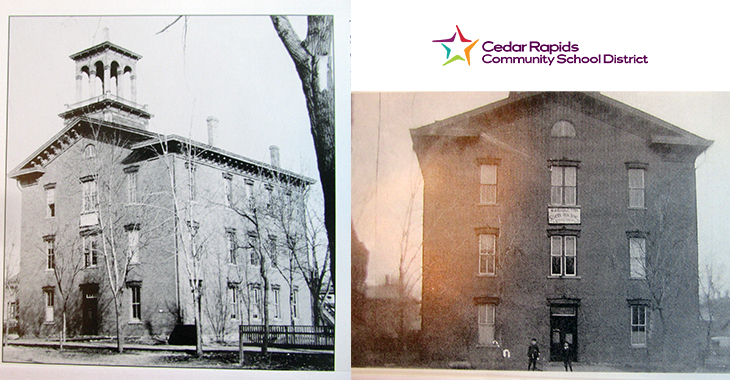 Cedar Rapids !st Ward School - Image courtesy Mark Hunter