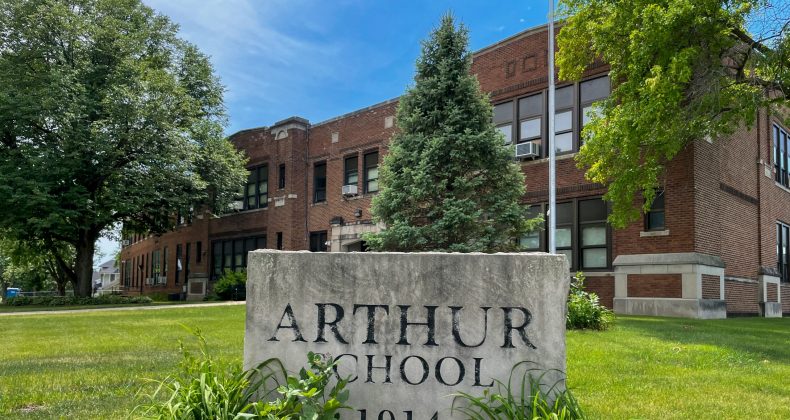 exterior of Arthur Elementary School