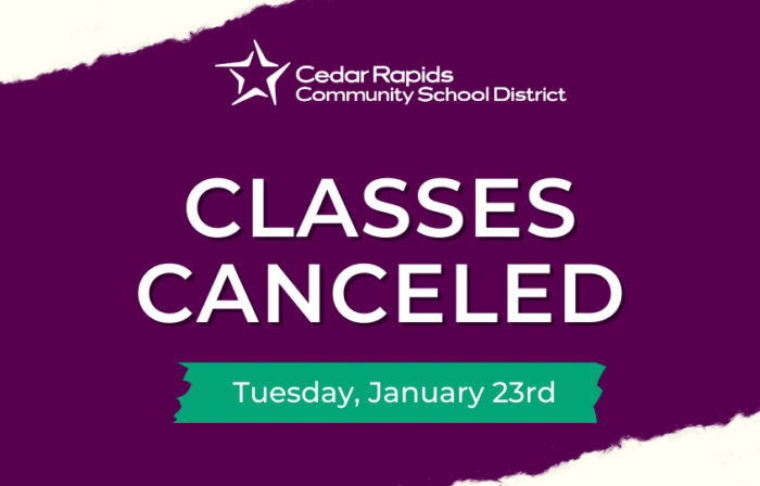 Classes Canceled Jan 23
