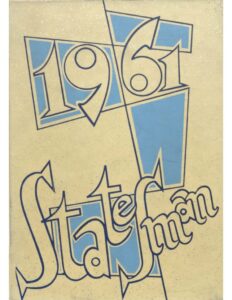 1961 Statesman Yearbook cover