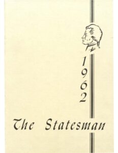 1962 Statesman Yearbook cover