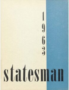 1963 Statesman Yearbook cover