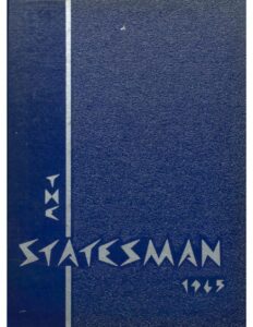 1965 Statesman Yearbook cover