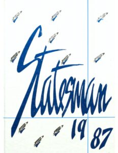 1987 Statesman Yearbook cover