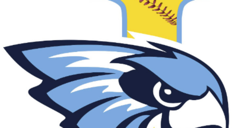 Jefferson logo with softball background