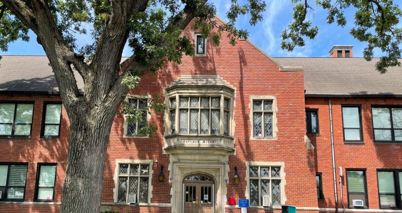 exterior of harrison elementary school