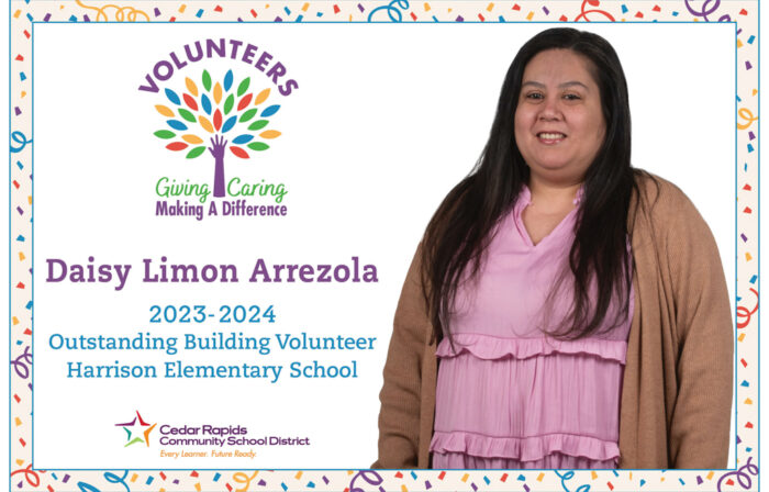 Daisy Limon Arrezola Harrison volunteer of year 2023 24