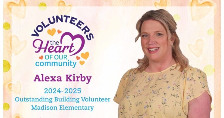 Picture of Alexa Kirby, Madison's Volunteer of the Year for 24-25