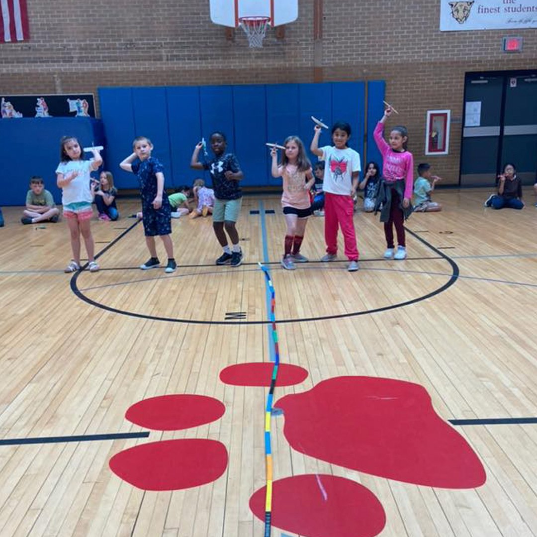 Hiawatha first graders are flying gliders! Hiawatha Elementary