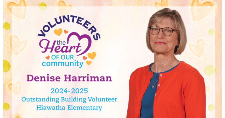 2024 25 Hiawatha Volunteer Year Denise Harriman