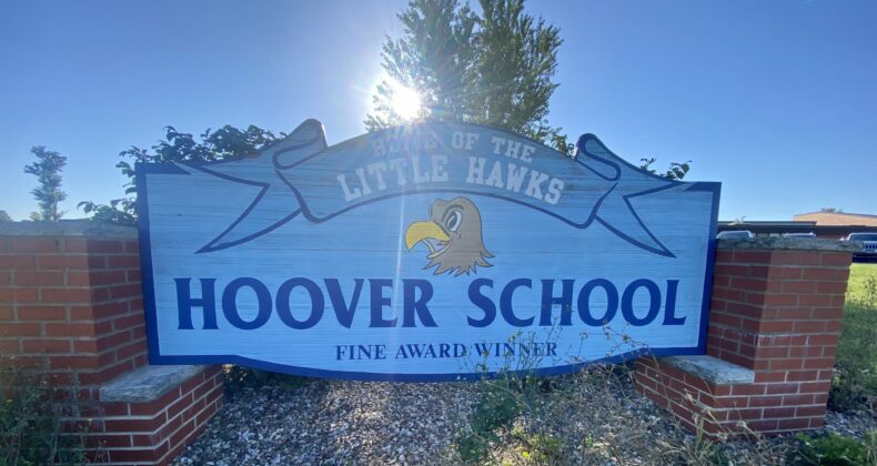 Hoover School sign