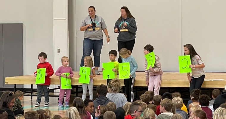 Walk-a-thon total in assembly