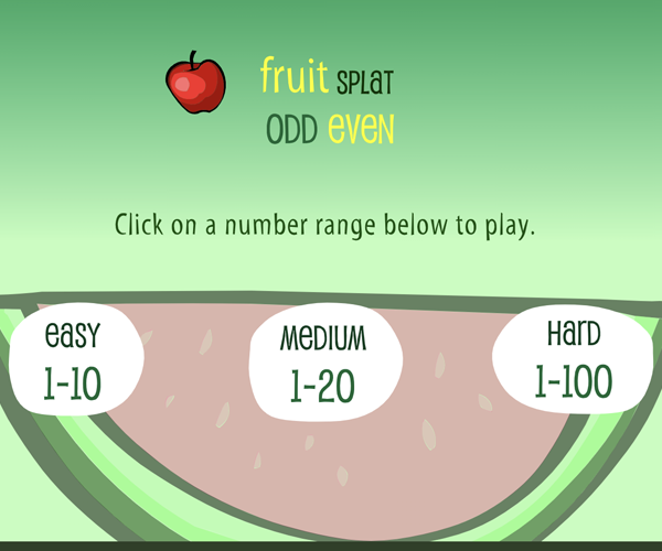 02 Unit 06 01 Fruit Splat Even Odd
