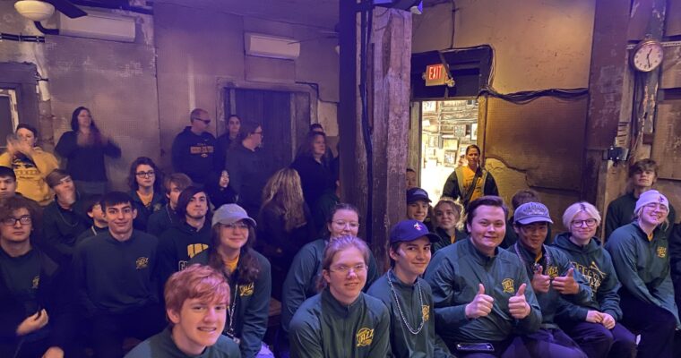 Kennedy Jazz Band gets to enjoy a performance at Preservation Hall during their New Orleans trip