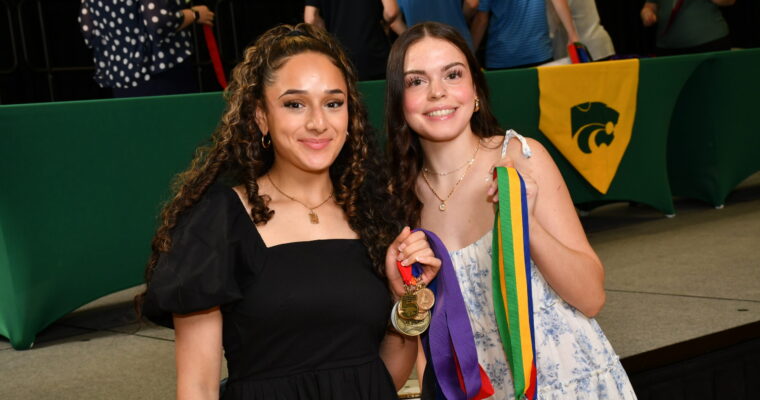 Medals received at senior recognition night