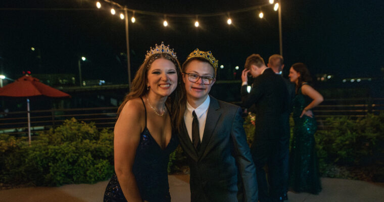 Prom king and queen
