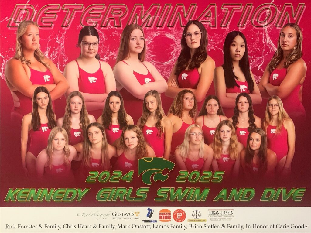 Girls Swim Poster 2024