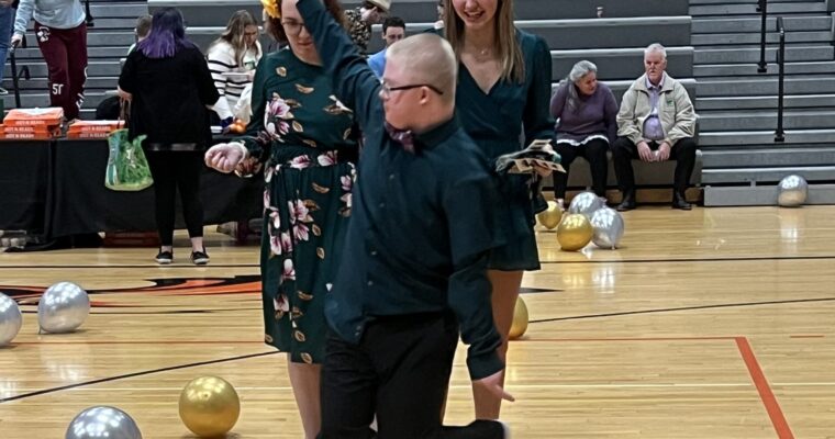 busting a move at the Friendship ball