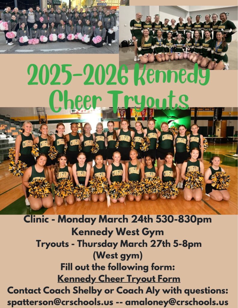 2025 2026 Kennedy Cheer Tryouts