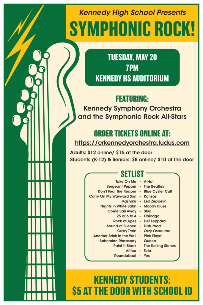 Symphonic Rock Poster 2025