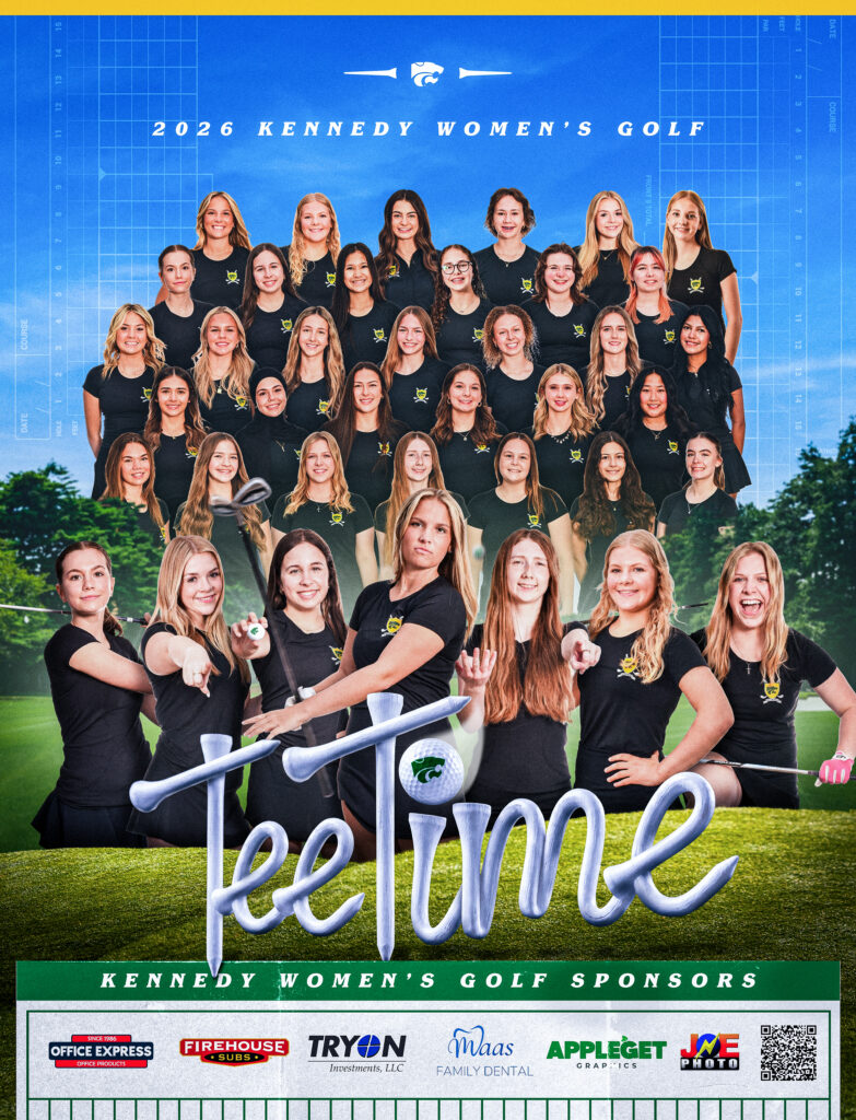 2605 agd kennedy womens golf poster print 01