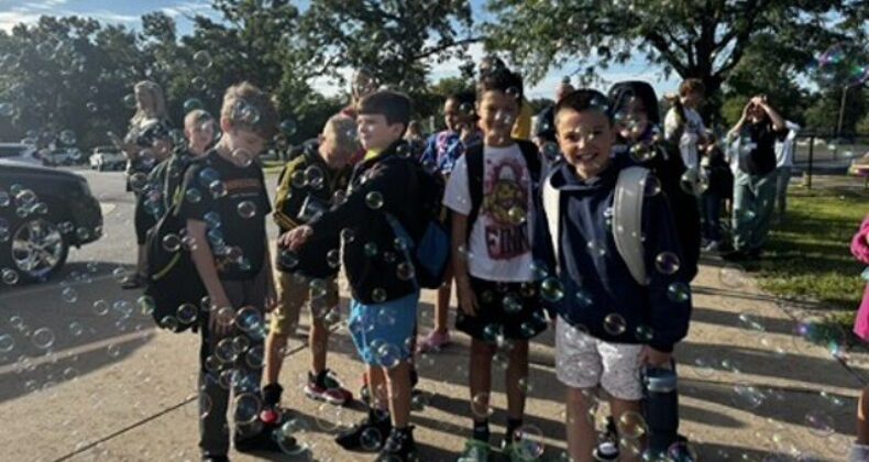 Welcome Back! Pierce students are ready for the first day of school!