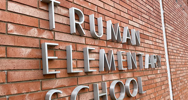Truman elementary sign