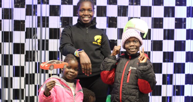 family at steam night