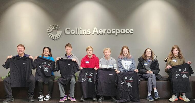 Students visit community partner Collins Aerospace. Collins Air