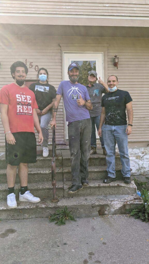 Painting crew at Willis Dady