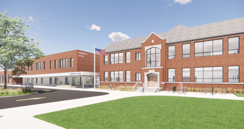 Harrison Elementary renovation rendering